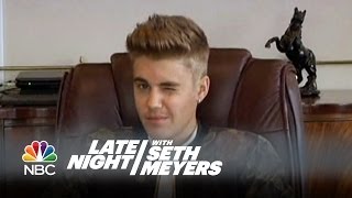 Justin Bieber Deposition - Late Night with Seth Meyers