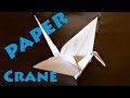 How To Make A Paper Crane - Origami - Youtube