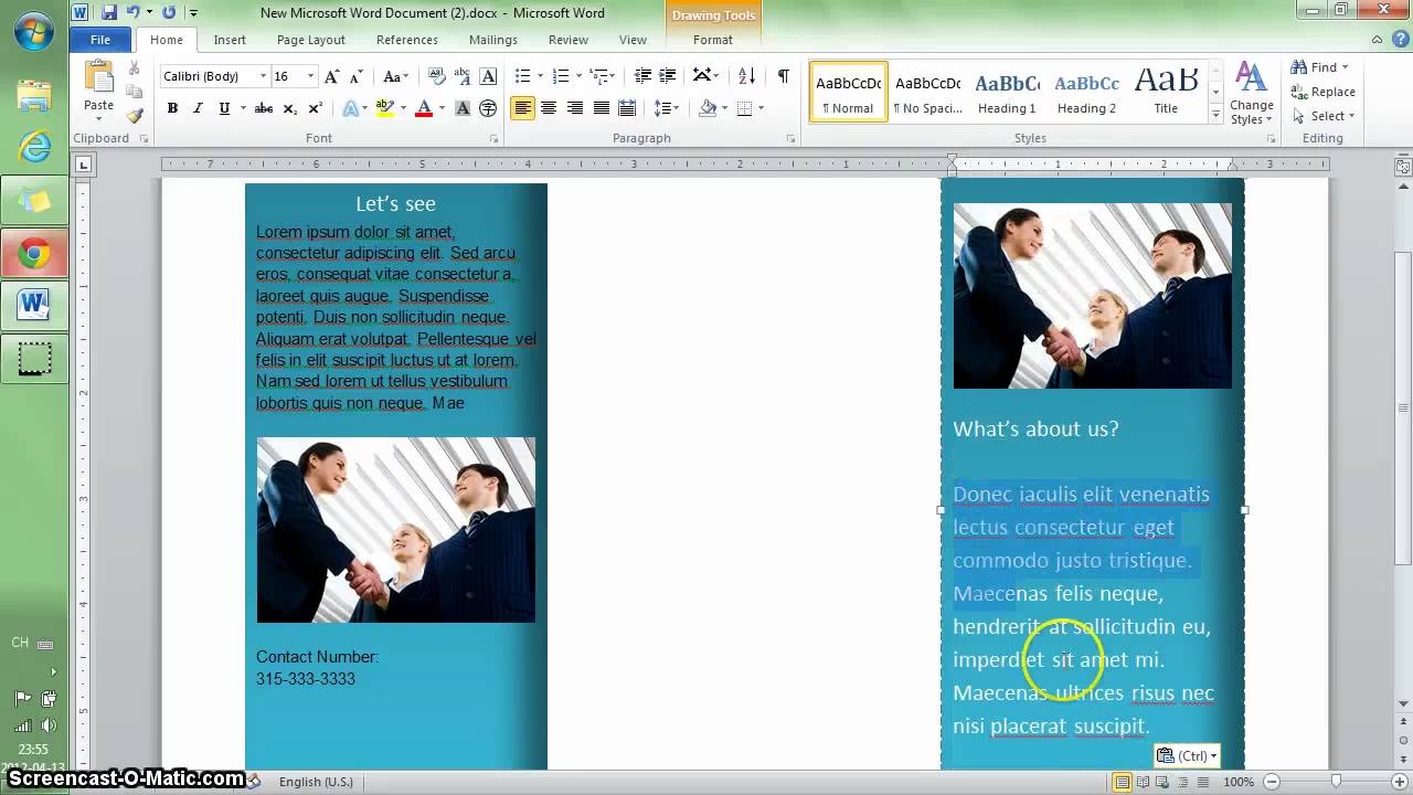 Free Brochure Templates For Word 2010