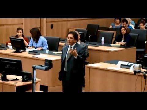 Prosecutor Juan Martinez faces off with the defense teams domestic violence expert on April 4, 2013.