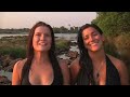Girls defy death at Victoria Falls! Devil's Pool, Livingstone Island, Zambia
