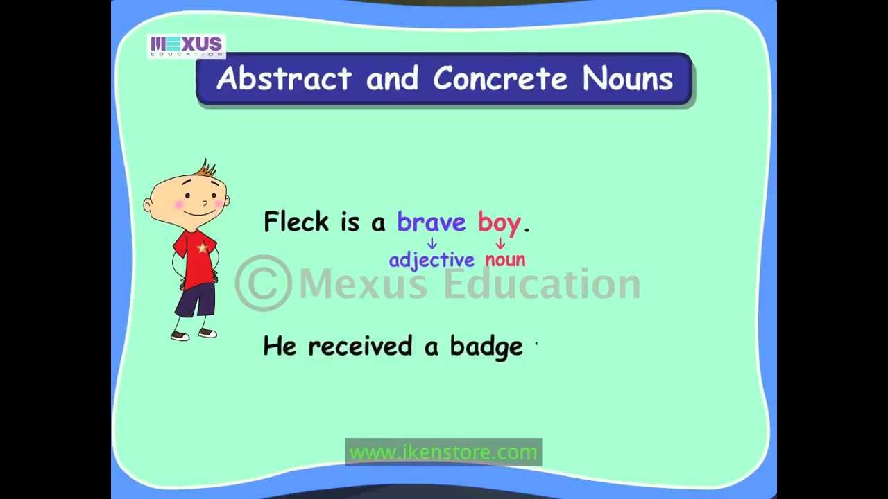 Abstract and Concrete Nouns - YouTube