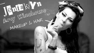 Makeup & Hair Amy Winehouse Макияж и Прическа на Halloween by Женя Гейн