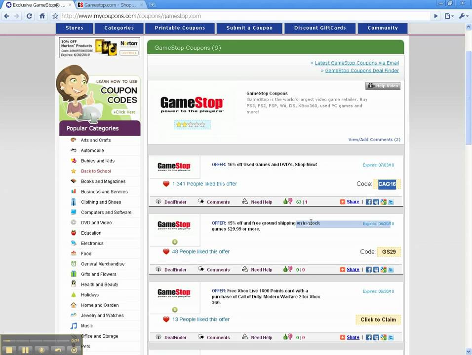 How To Use GameStop Coupon Codes YouTube