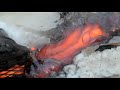 Lava Poured on Ice