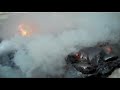 Lava Poured on Ice