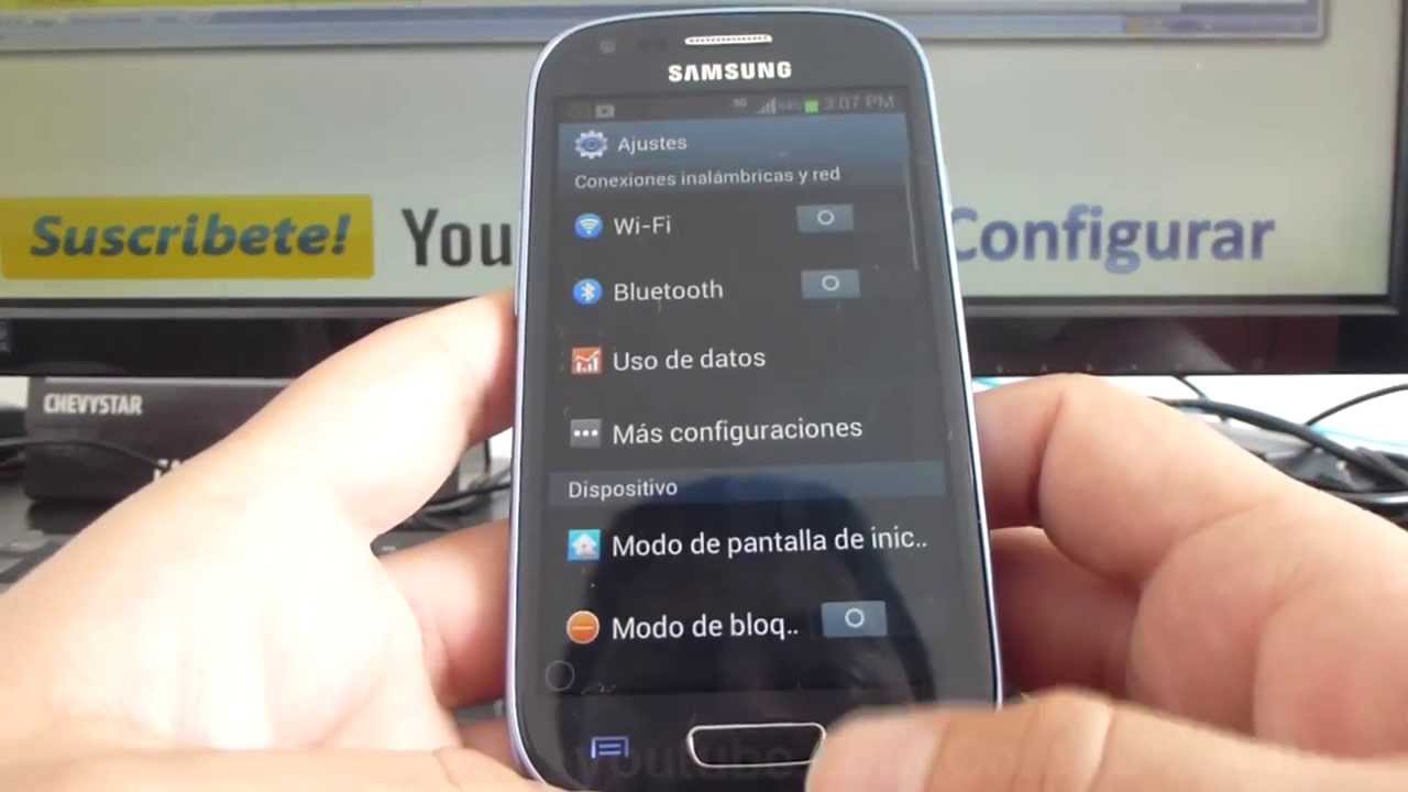 Como saber la dirección IP de tu Android samsung Galaxy S3 mini i8190 ...