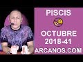 Video Horscopo Semanal PISCIS  del 7 al 13 Octubre 2018 (Semana 2018-41) (Lectura del Tarot)