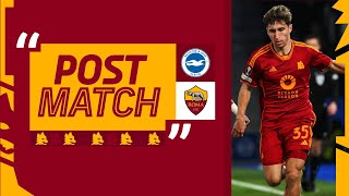 “Non era una partita facile, bravi a soffrire” | TOMMASO BALDANZI AL TERMINE DI BRIGHTON-ROMA