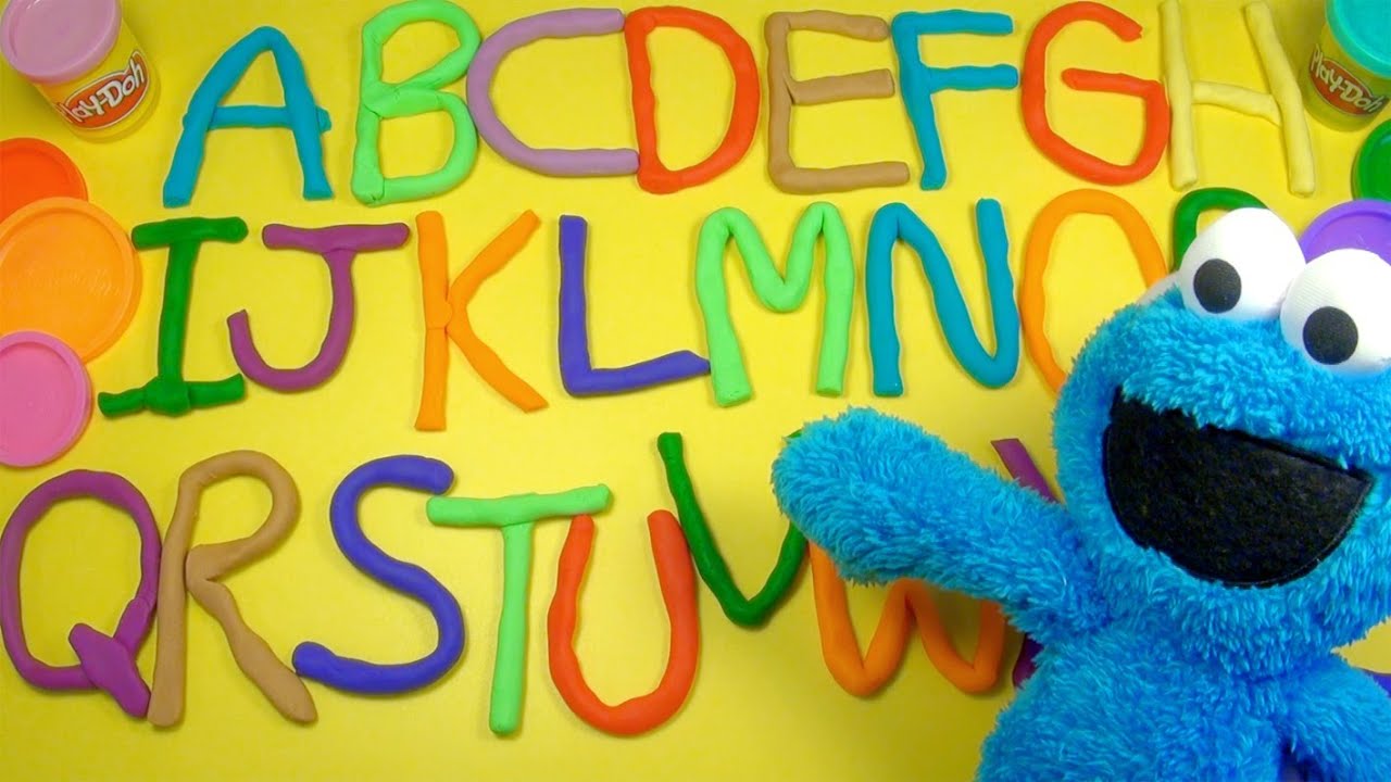 Cookie Monster Play Doh Learn ABC Learn the Alphabet Phonics Songs