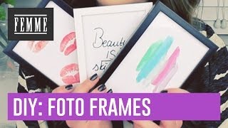 DIY: foto frames versieren - FEMME