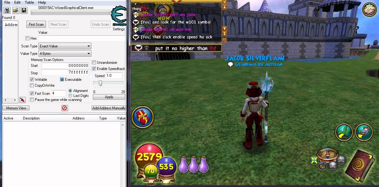 wizard101 cheat engine 6.1 speed hack - YouTube