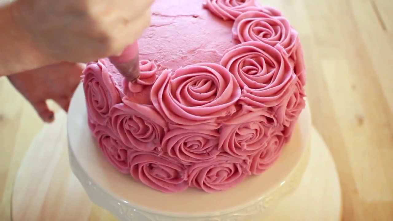 Torta con le rose - YouTube