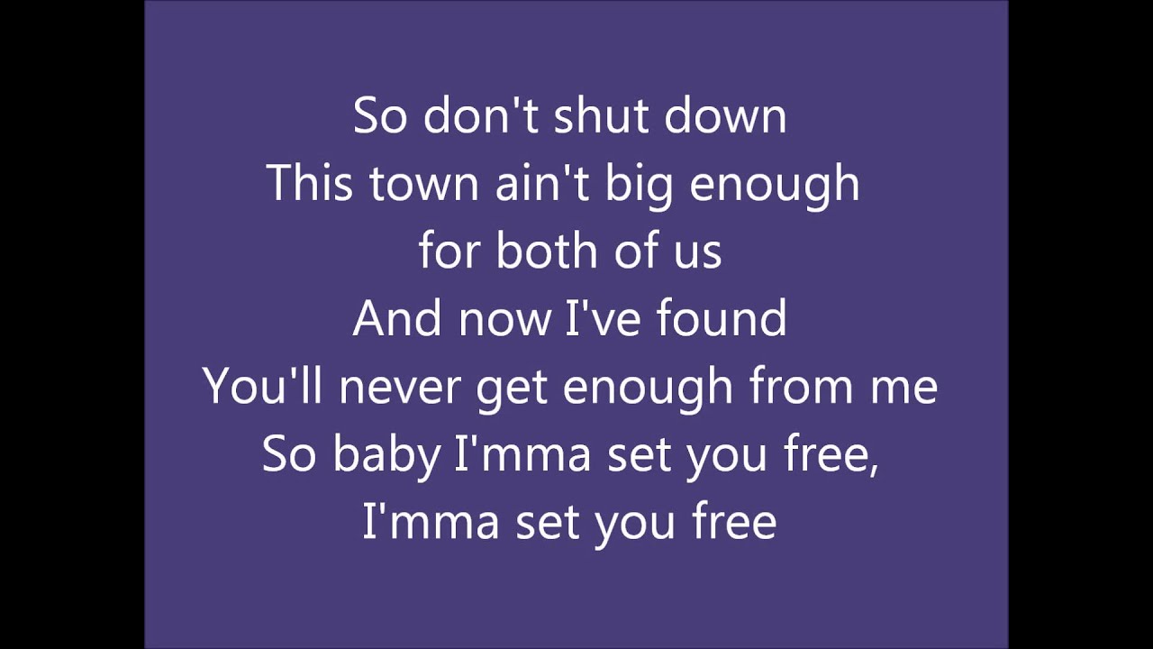 3OH!3-Set You Free (Lyrics on screen) - YouTube