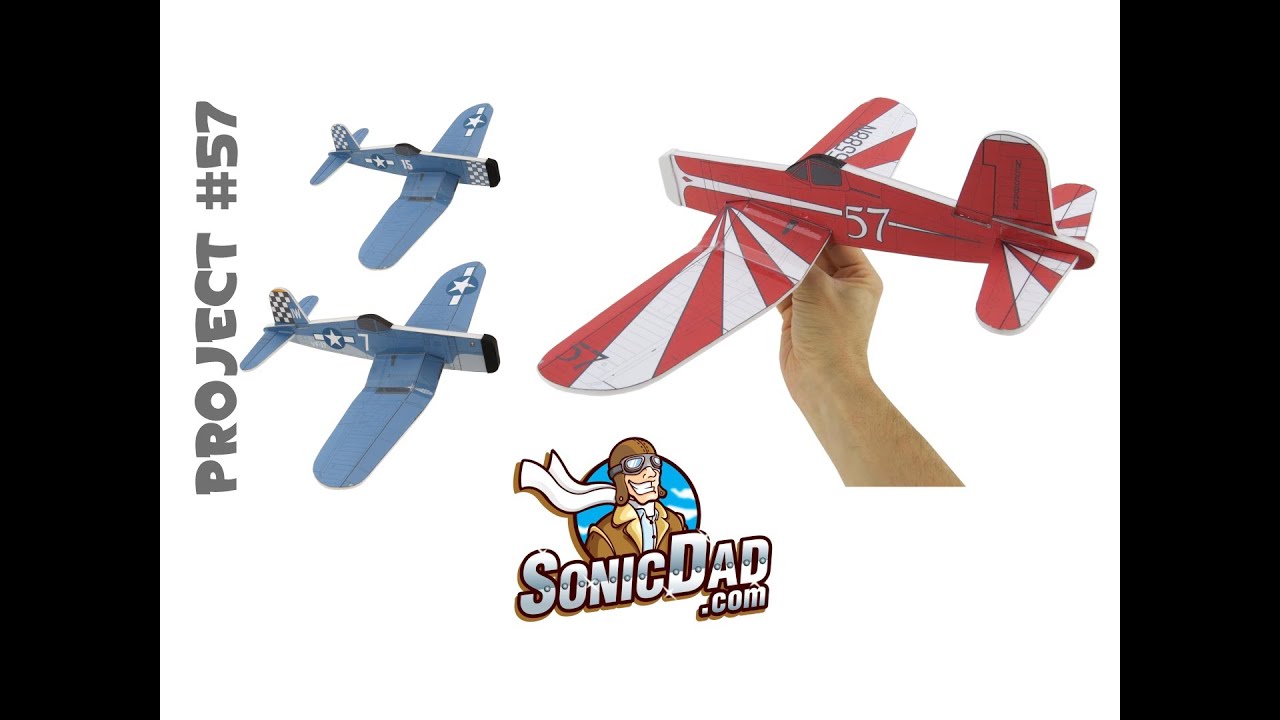 Make a Foam Airplane that is Better Than Balsa Wood! SonicDad Project 