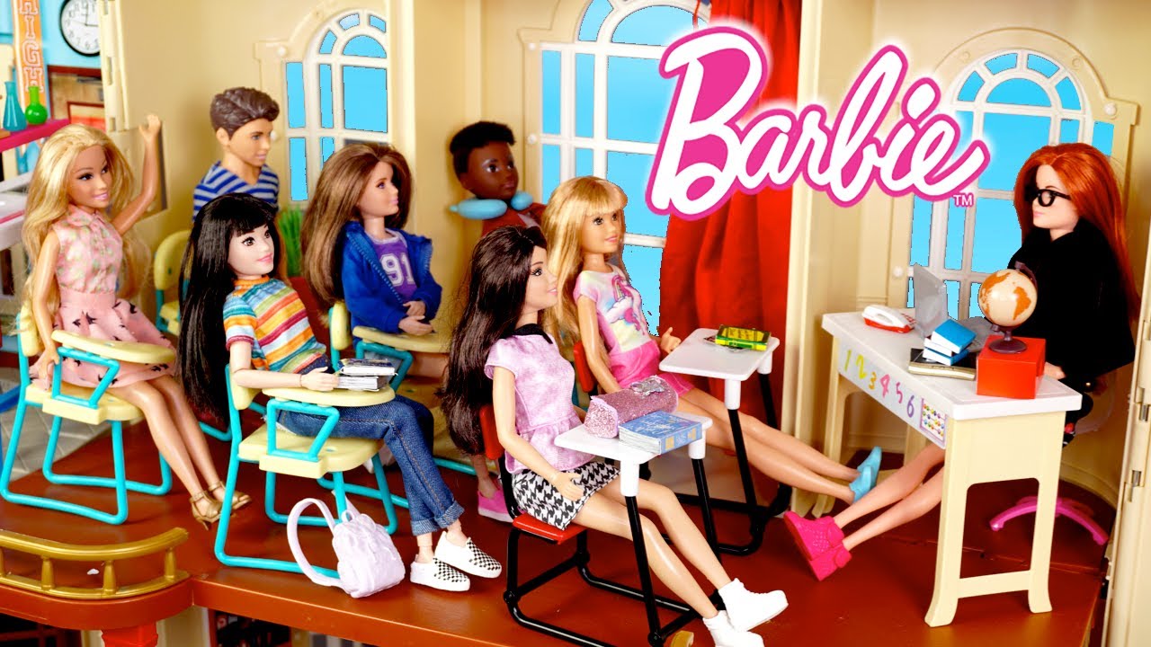 barbie rapunzel school morning