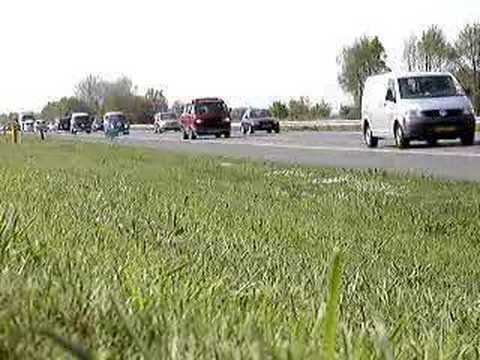 VW busses cruising