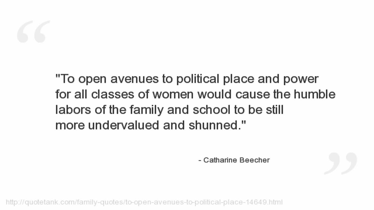 Catharine Beecher Quotes - YouTube