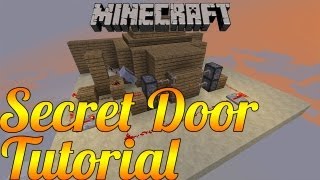 Minecraft - Secret Door Tutorial - No Lever/Button