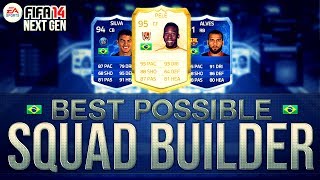 BEST POSSIBLE BRAZIL TEAM! w/ PELE and TOTY CARDS | FIFA 14 Ultimate Team Squad Builder