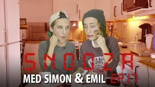 No mirror makeup challenge - Snooza med Simon & Emil | Ep.17