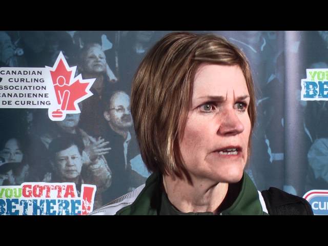 Scotties Tournament of Hearts Draw 16 Media Scrum
