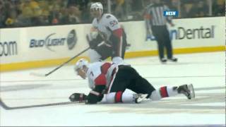 Joe Corvo drills Kyle Turris HD