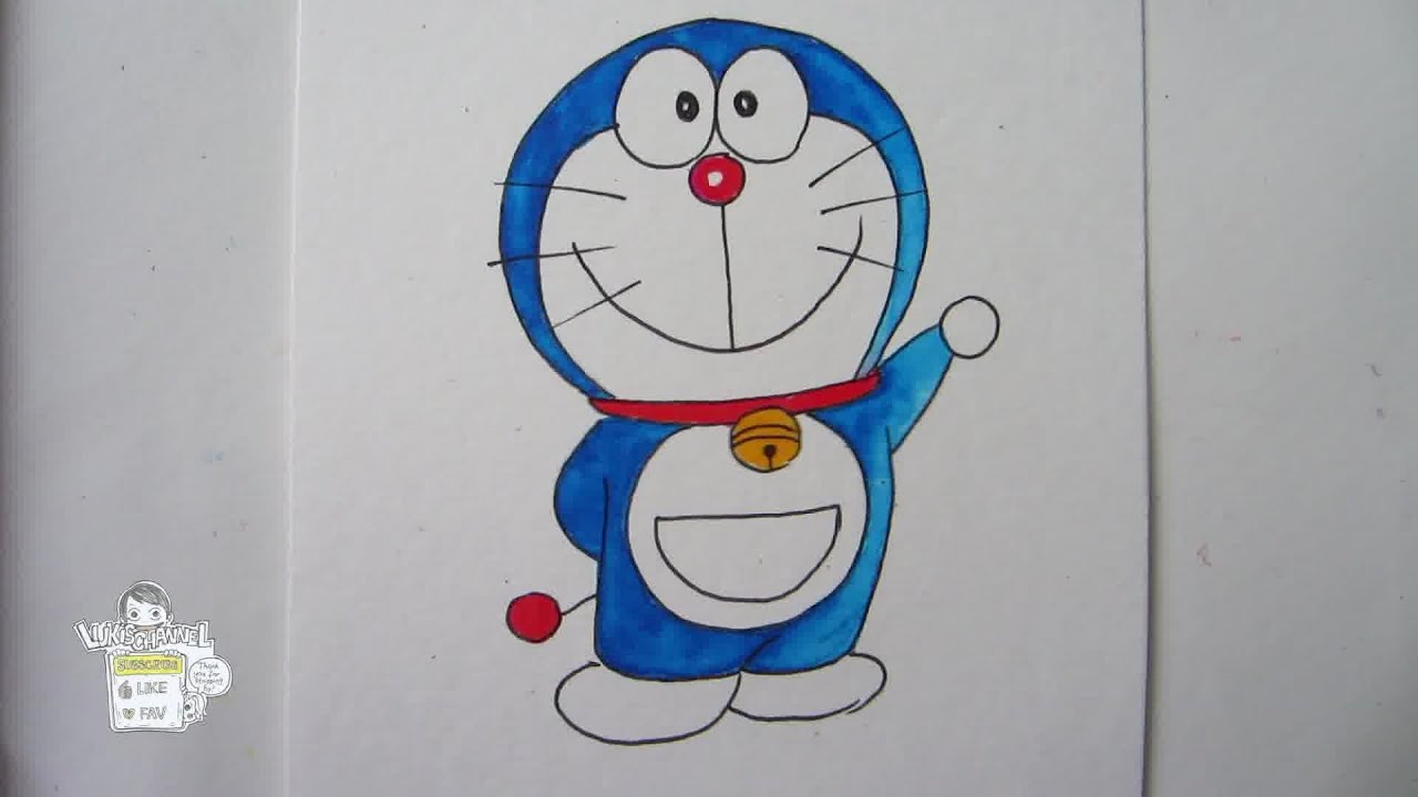 How to draw Doraemon ドラえもん  YouTube