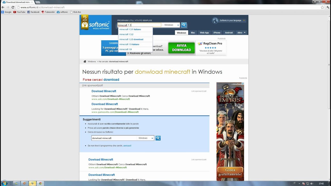 come scaricare minecraft 1.3.1 gratis da softonic - YouTube