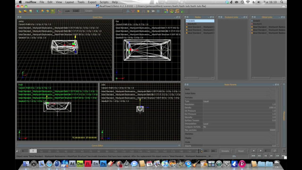 C4D and Realflow Tutorial Part 1 - YouTube