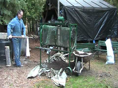 homemade compost screener - youtube