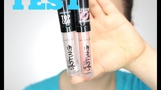 Pierwsze wrażenie + test na żywo - Lovely Extra Lasting Lip gloss + top coat - recenzja