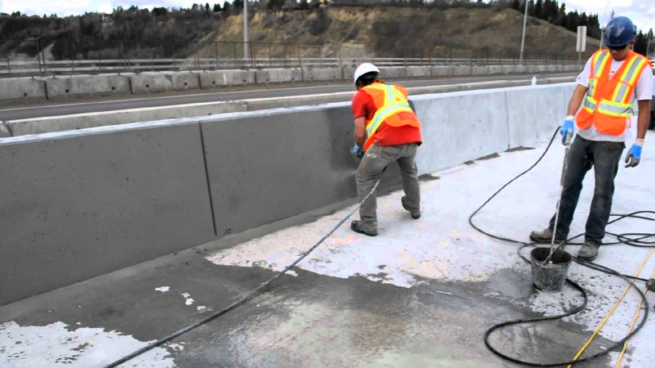 concrete finish sack rub bridge barriers