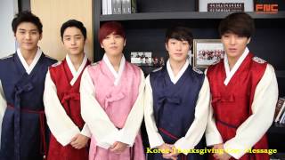 [FTISLAND] 2013 Message for Thanksgiving Day