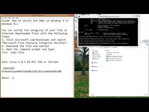 Guide: How to verify SHA1 or MD5 of a file on Windows 8 or Windows 8.1 ...