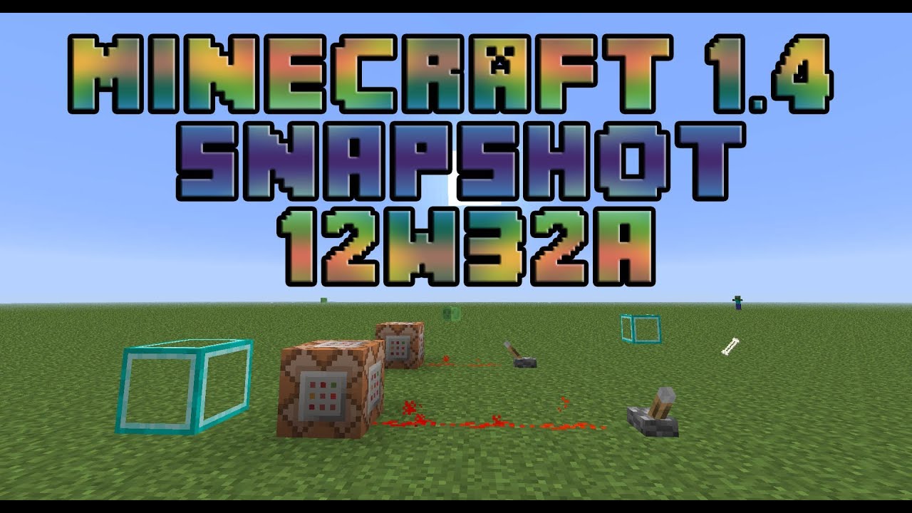 Minecraft SNAPSHOT 12w32a (pre 1.4) - YouTube