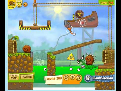 Snail Bob 2 Level 24 - YouTube