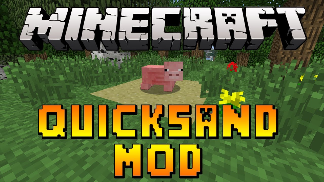 Minecraft Mod Review: QUICKSAND MOD - YouTube