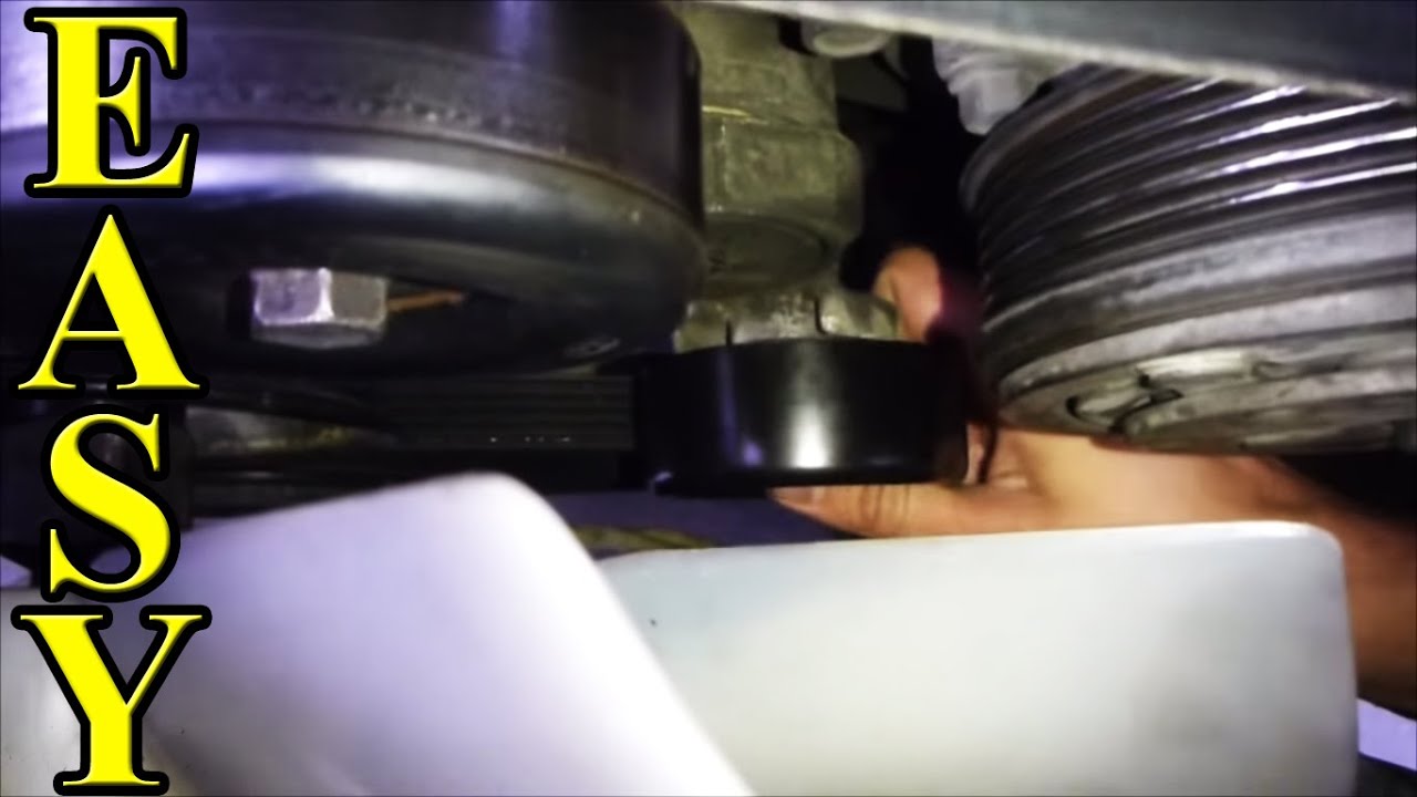 Belt Tensioner Pulley, How to replace (EASY and CHEAP) YouTube
