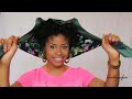 ♡ Summer Scarf Updo! ~ Natural Hair Tutorial