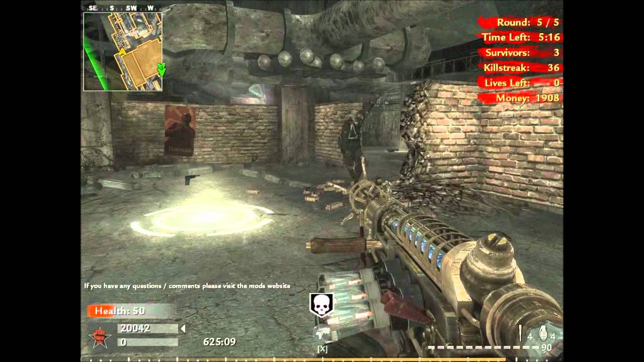 World at War Online Multiplayer "Zombotron" Mod Gameplay - YouTube