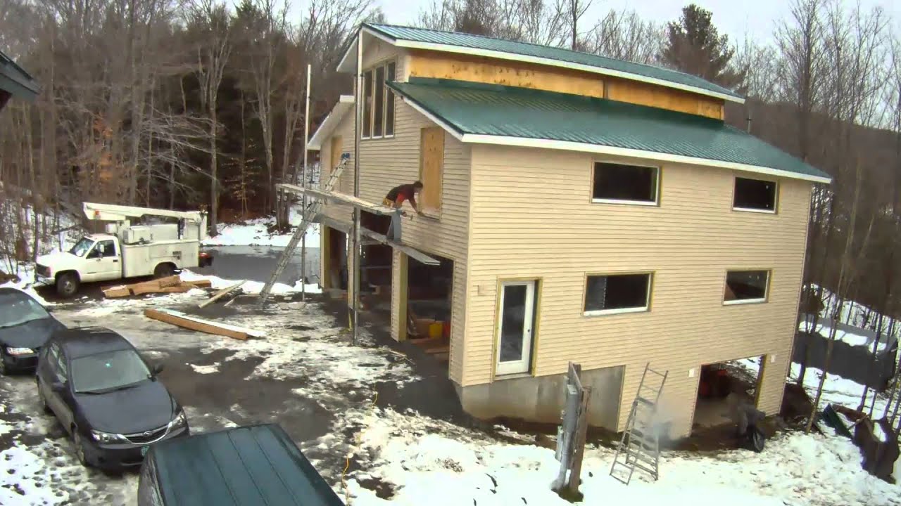 Installing Vinyl Siding 66 My DIY Garage Build HD Time Lapse YouTube