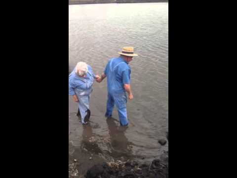 The Farmer and the Farmer's Wife take a plunge for Landon