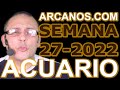 Video Horóscopo Semanal ACUARIO  del 26 Junio al 2 Julio 2022 (Semana 2022-27) (Lectura del Tarot)