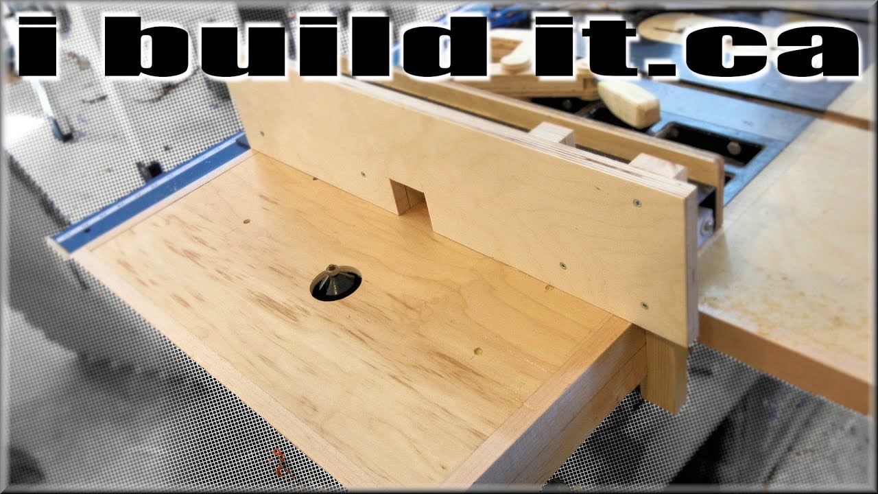 Extension Wing Router Table With Lift - YouTube