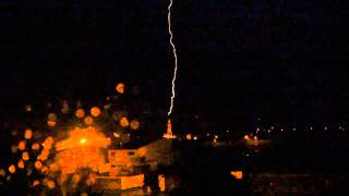 Lightning strike to St Marys church Clonmel Dec 21st 2013