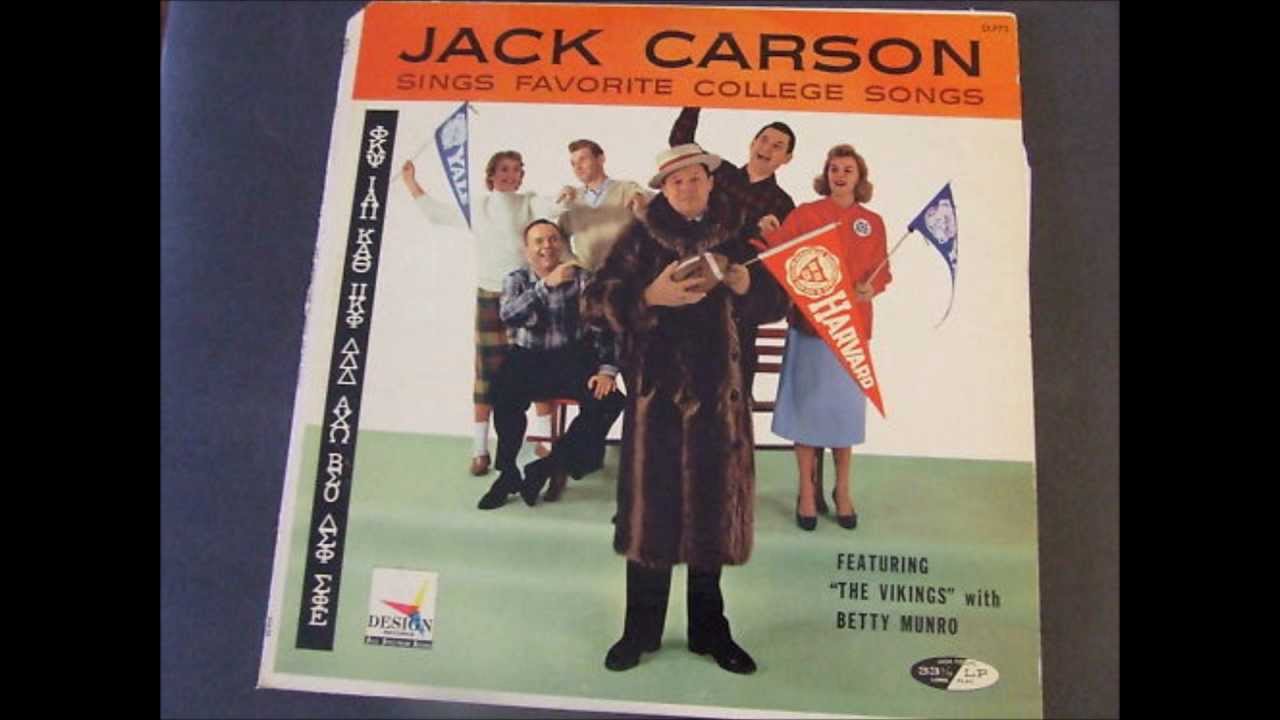 Jack Carson Sings Buckle Down Winsocki from 1957 lp sings favorite