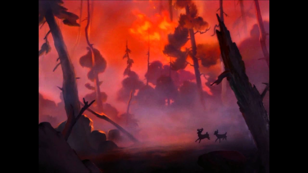 Bambi The Fire Scene YouTube