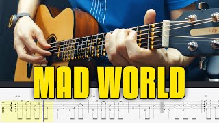 Mad World. Fingerstyle Guitar Tabs