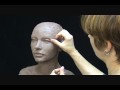 Sculpting a female head in clay. Sculpting tutorial and demo.